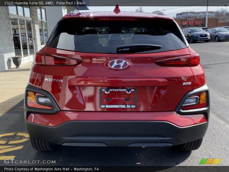 Pulse Red / Black 2020 Hyundai Kona SEL AWD