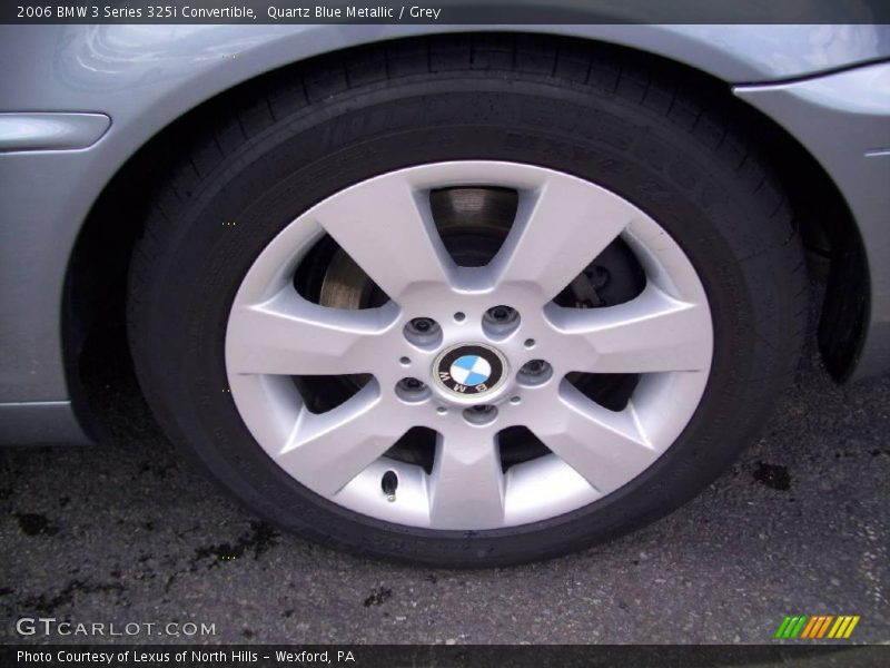 Quartz Blue Metallic / Grey 2006 BMW 3 Series 325i Convertible