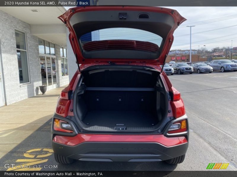 Pulse Red / Black 2020 Hyundai Kona SEL AWD