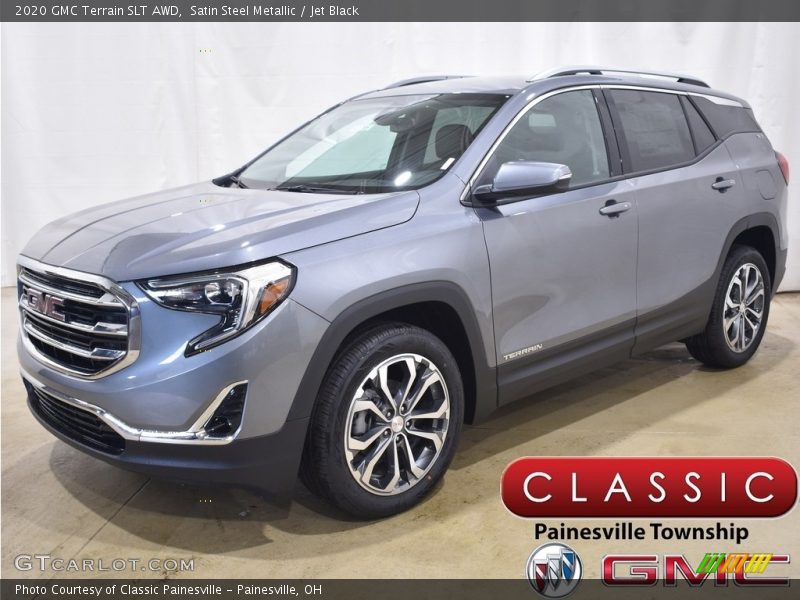 Satin Steel Metallic / Jet Black 2020 GMC Terrain SLT AWD