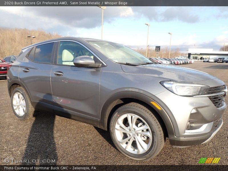 Satin Steel Metallic / Whisper Beige 2020 Buick Encore GX Preferred AWD