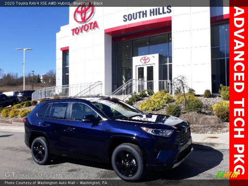 Blueprint / Black 2020 Toyota RAV4 XSE AWD Hybrid