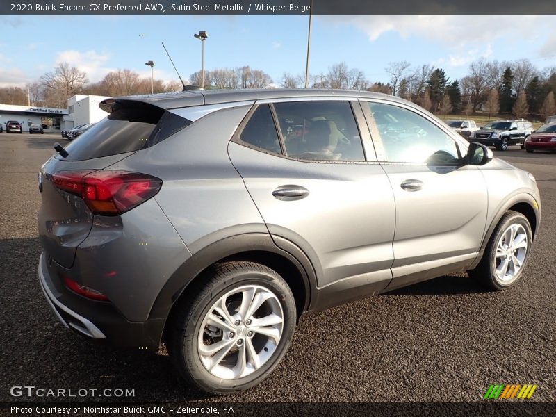 Satin Steel Metallic / Whisper Beige 2020 Buick Encore GX Preferred AWD