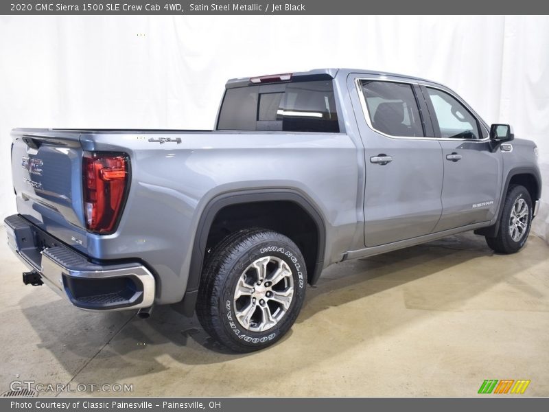 Satin Steel Metallic / Jet Black 2020 GMC Sierra 1500 SLE Crew Cab 4WD