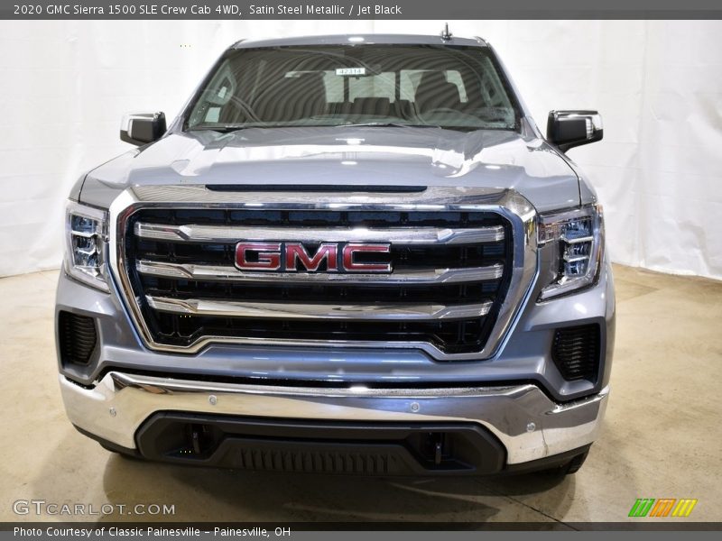 Satin Steel Metallic / Jet Black 2020 GMC Sierra 1500 SLE Crew Cab 4WD