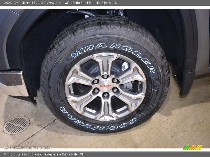 Satin Steel Metallic / Jet Black 2020 GMC Sierra 1500 SLE Crew Cab 4WD