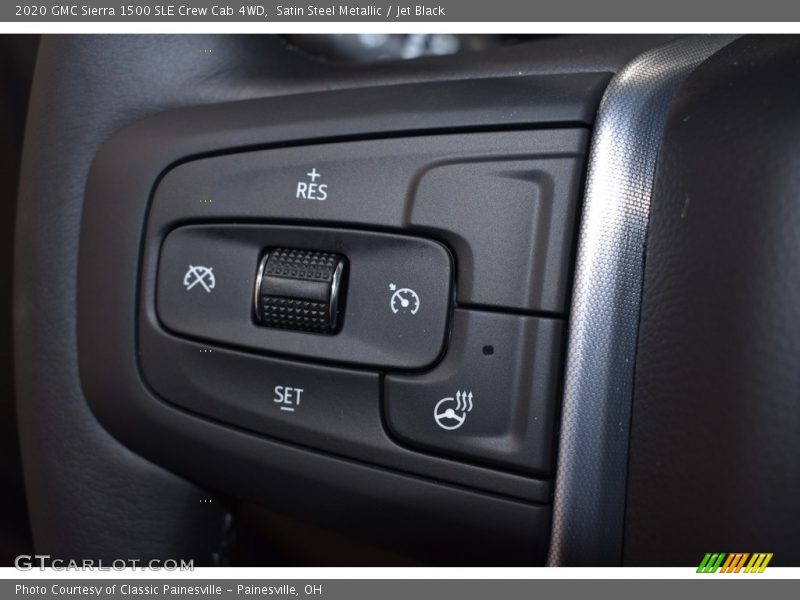 Satin Steel Metallic / Jet Black 2020 GMC Sierra 1500 SLE Crew Cab 4WD