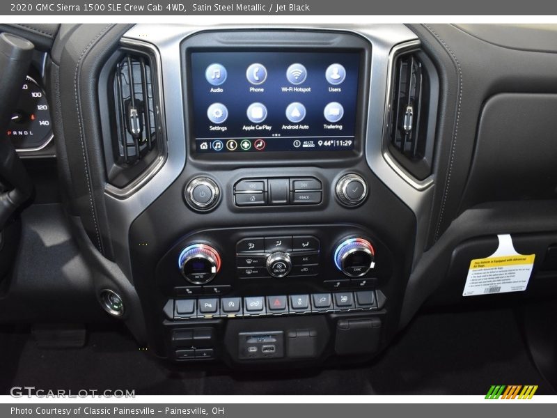 Satin Steel Metallic / Jet Black 2020 GMC Sierra 1500 SLE Crew Cab 4WD