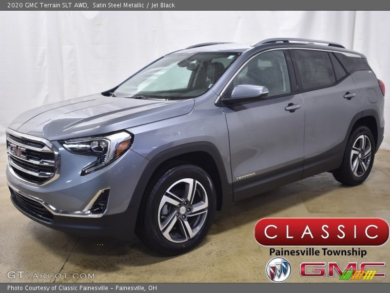 Satin Steel Metallic / Jet Black 2020 GMC Terrain SLT AWD