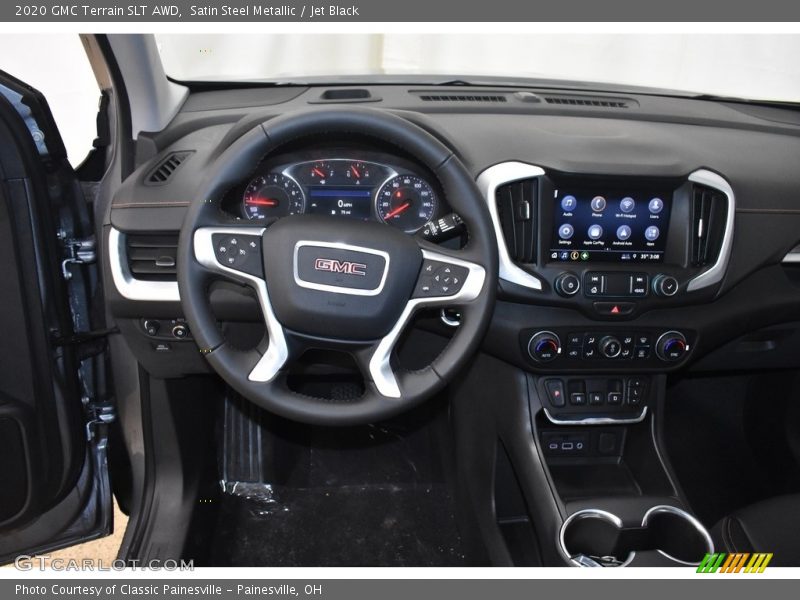 Satin Steel Metallic / Jet Black 2020 GMC Terrain SLT AWD