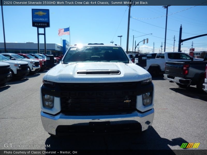 Summit White / Jet Black 2020 Chevrolet Silverado 3500HD Work Truck Crew Cab 4x4 Chassis