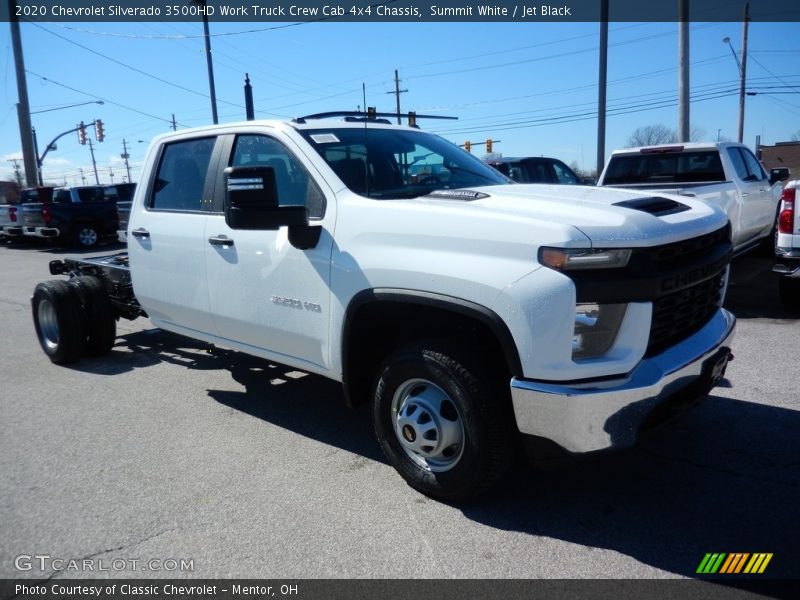 Summit White / Jet Black 2020 Chevrolet Silverado 3500HD Work Truck Crew Cab 4x4 Chassis