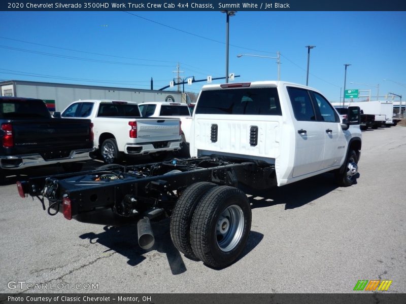 Summit White / Jet Black 2020 Chevrolet Silverado 3500HD Work Truck Crew Cab 4x4 Chassis