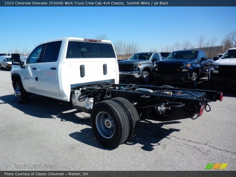 Summit White / Jet Black 2020 Chevrolet Silverado 3500HD Work Truck Crew Cab 4x4 Chassis