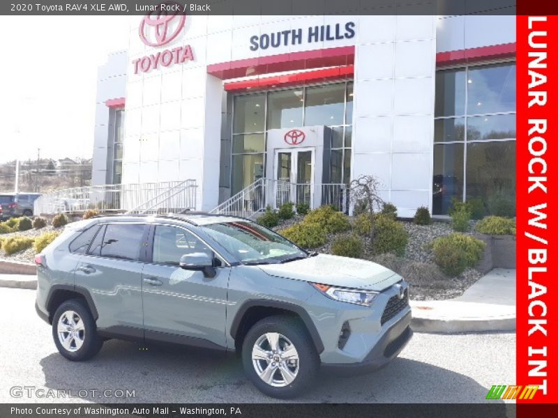 Lunar Rock / Black 2020 Toyota RAV4 XLE AWD