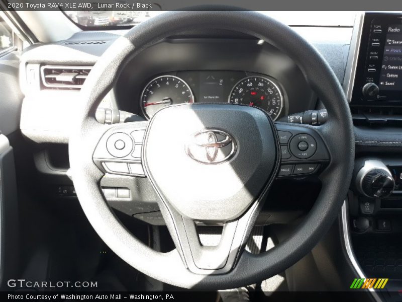 Lunar Rock / Black 2020 Toyota RAV4 XLE AWD