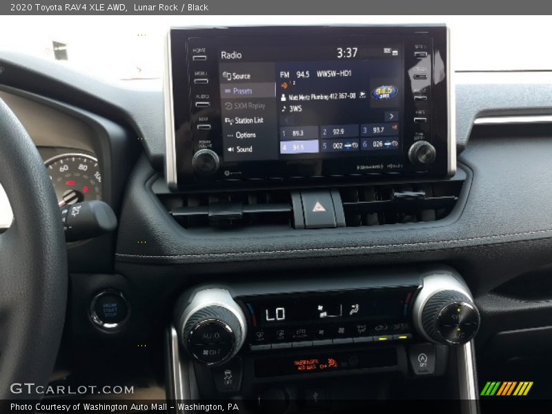 Lunar Rock / Black 2020 Toyota RAV4 XLE AWD