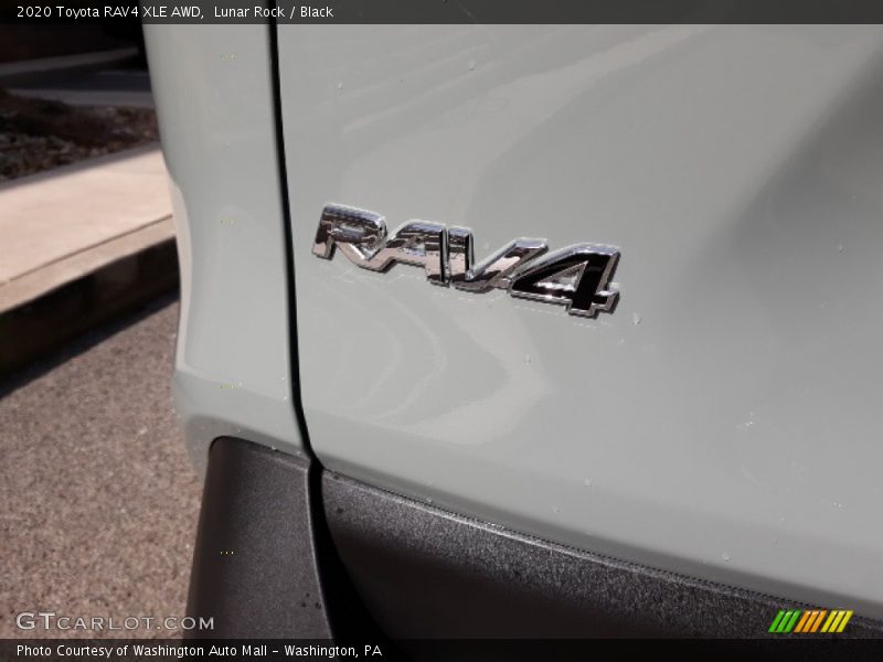 Lunar Rock / Black 2020 Toyota RAV4 XLE AWD