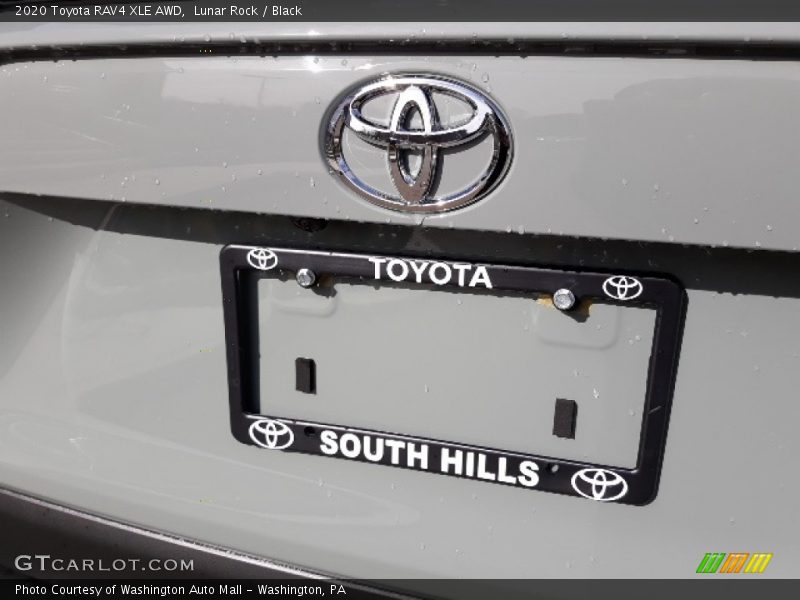 Lunar Rock / Black 2020 Toyota RAV4 XLE AWD