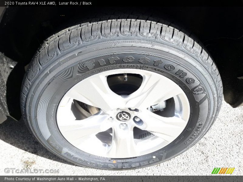 Lunar Rock / Black 2020 Toyota RAV4 XLE AWD