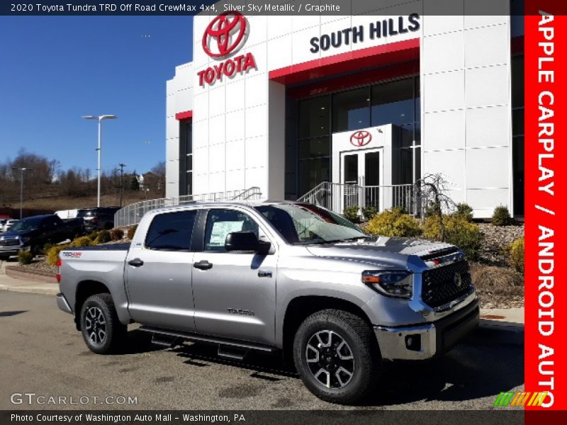 Silver Sky Metallic / Graphite 2020 Toyota Tundra TRD Off Road CrewMax 4x4