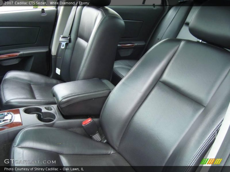 White Diamond / Ebony 2007 Cadillac CTS Sedan