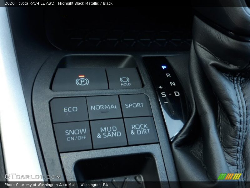 Midnight Black Metallic / Black 2020 Toyota RAV4 LE AWD