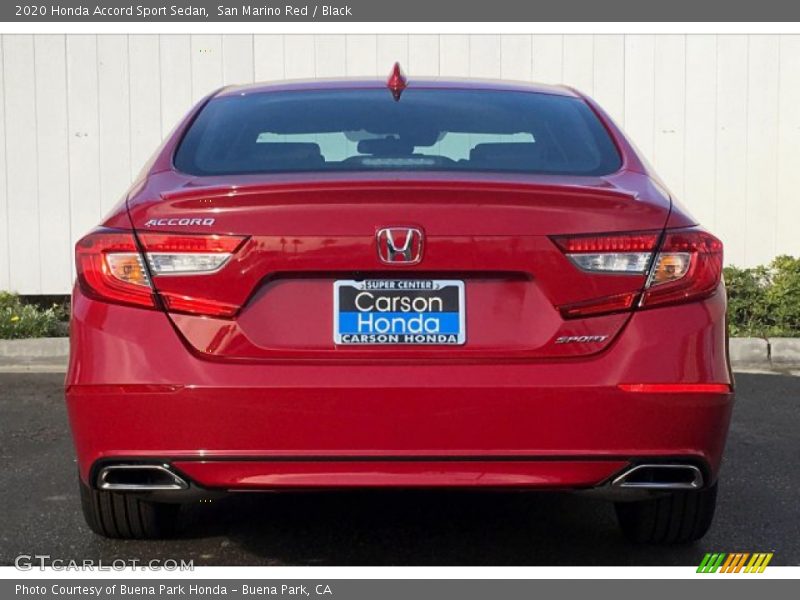 San Marino Red / Black 2020 Honda Accord Sport Sedan