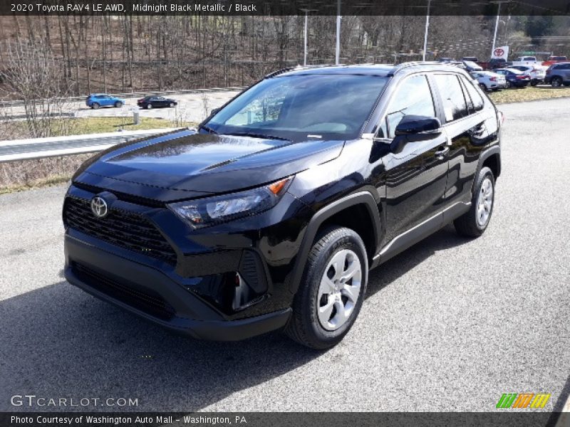 Midnight Black Metallic / Black 2020 Toyota RAV4 LE AWD