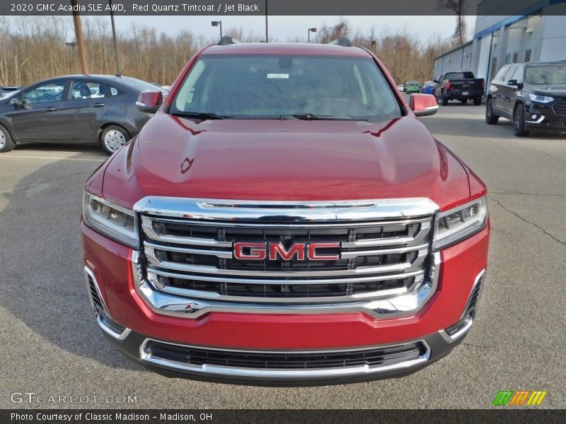 Red Quartz Tintcoat / Jet Black 2020 GMC Acadia SLE AWD