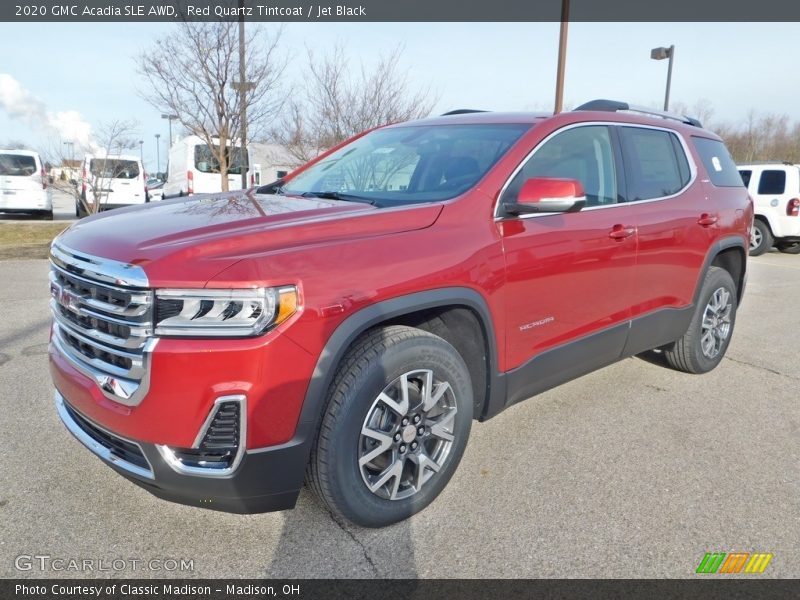 Red Quartz Tintcoat / Jet Black 2020 GMC Acadia SLE AWD