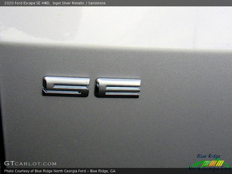 Ingot Silver Metallic / Sandstone 2020 Ford Escape SE 4WD