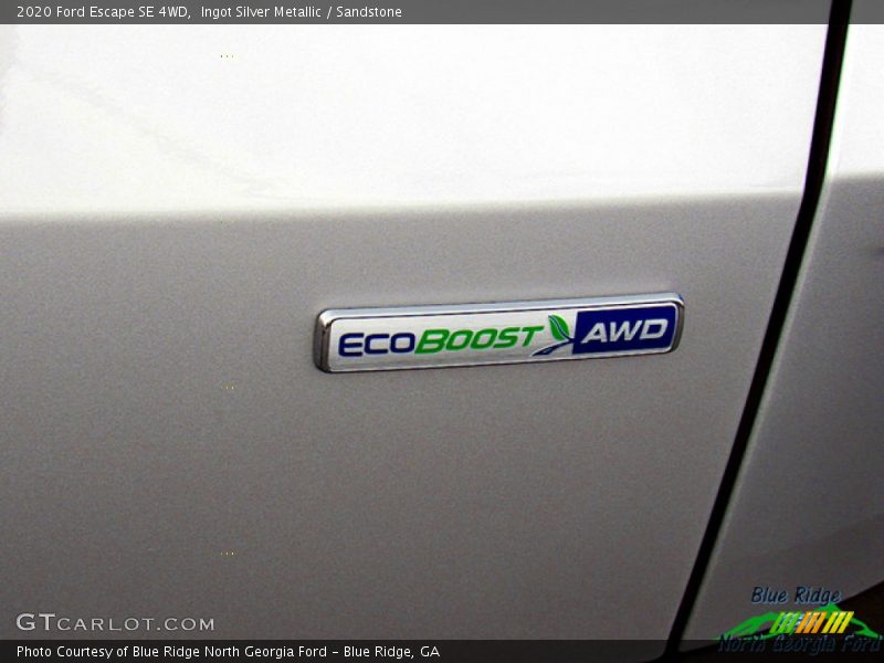 Ingot Silver Metallic / Sandstone 2020 Ford Escape SE 4WD