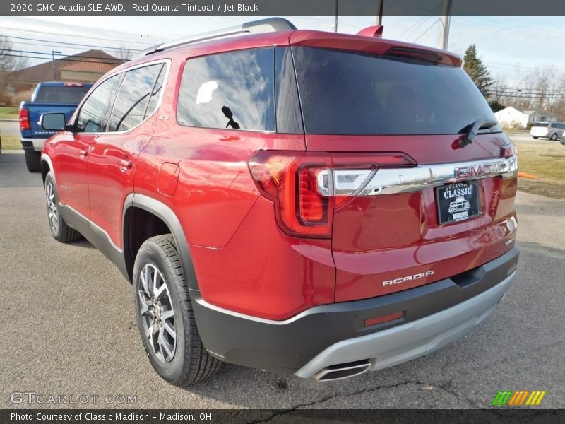 Red Quartz Tintcoat / Jet Black 2020 GMC Acadia SLE AWD