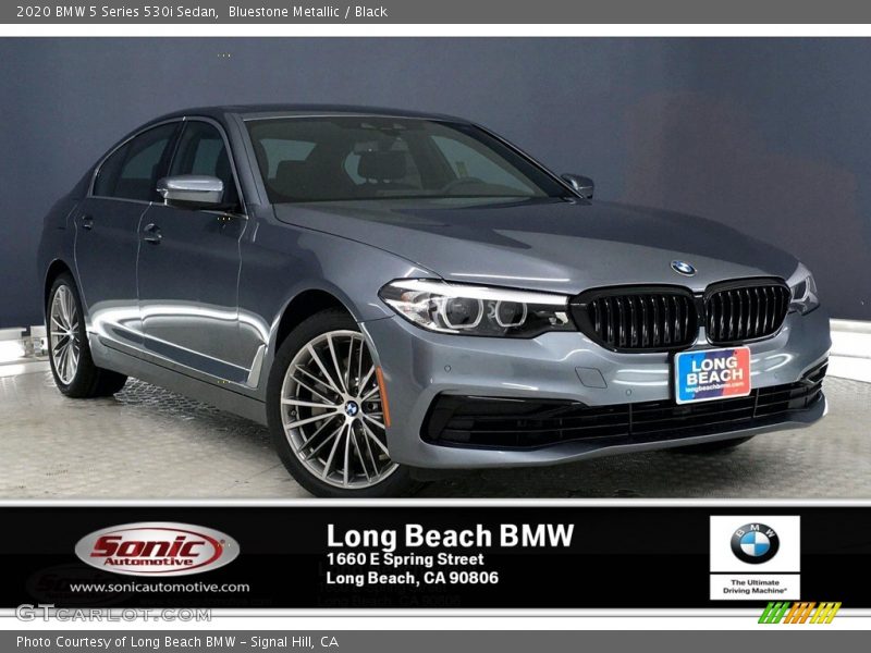 Bluestone Metallic / Black 2020 BMW 5 Series 530i Sedan