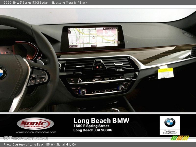 Bluestone Metallic / Black 2020 BMW 5 Series 530i Sedan