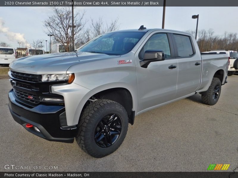 Silver Ice Metallic / Jet Black 2020 Chevrolet Silverado 1500 LT Trail Boss Crew Cab 4x4