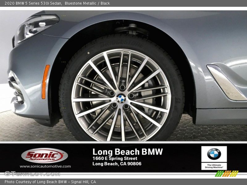 Bluestone Metallic / Black 2020 BMW 5 Series 530i Sedan