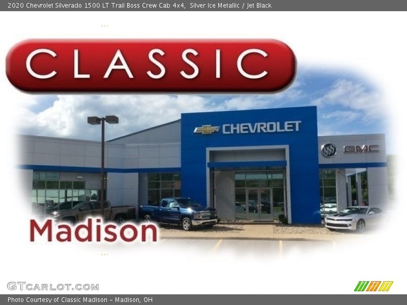 Silver Ice Metallic / Jet Black 2020 Chevrolet Silverado 1500 LT Trail Boss Crew Cab 4x4