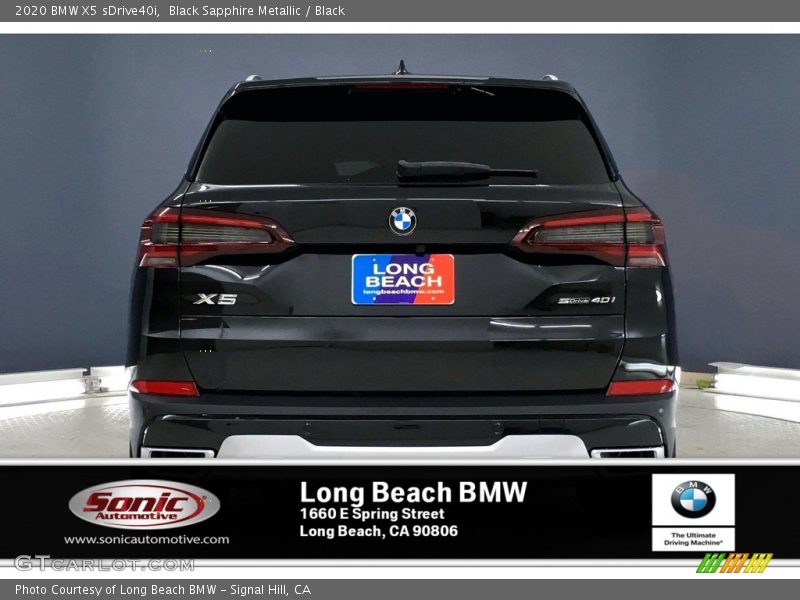 Black Sapphire Metallic / Black 2020 BMW X5 sDrive40i