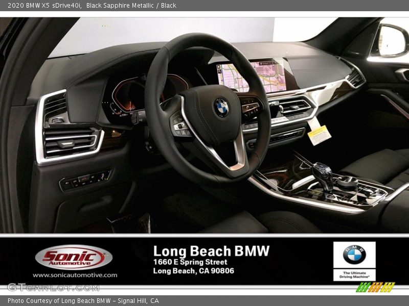 Black Sapphire Metallic / Black 2020 BMW X5 sDrive40i