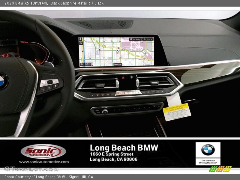 Black Sapphire Metallic / Black 2020 BMW X5 sDrive40i