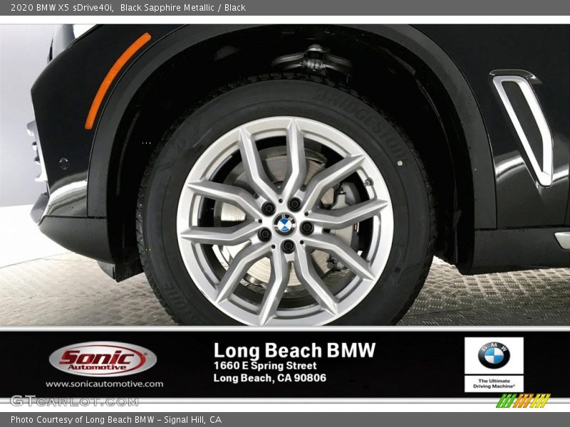 Black Sapphire Metallic / Black 2020 BMW X5 sDrive40i