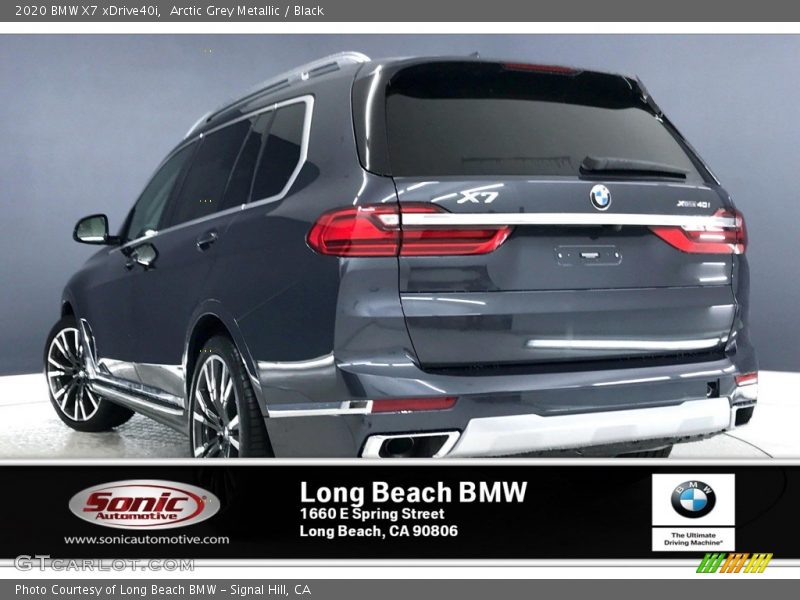 Arctic Grey Metallic / Black 2020 BMW X7 xDrive40i