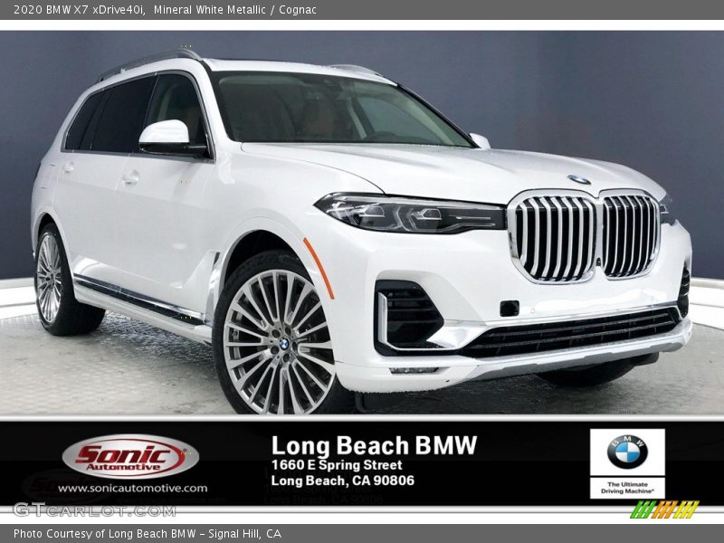 Mineral White Metallic / Cognac 2020 BMW X7 xDrive40i