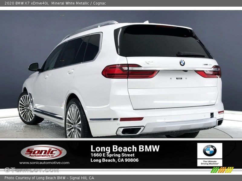 Mineral White Metallic / Cognac 2020 BMW X7 xDrive40i