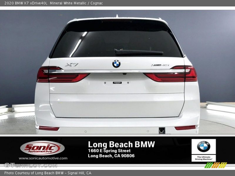 Mineral White Metallic / Cognac 2020 BMW X7 xDrive40i