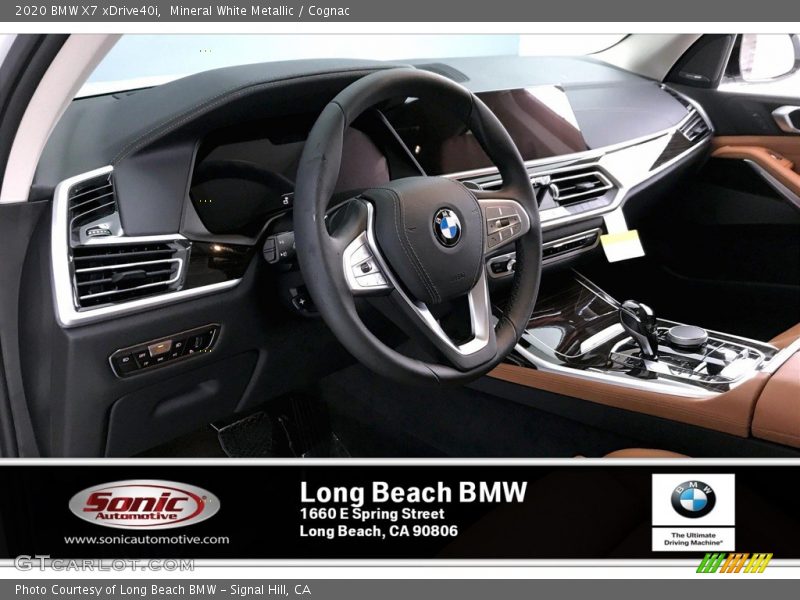 Mineral White Metallic / Cognac 2020 BMW X7 xDrive40i