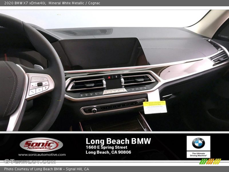 Mineral White Metallic / Cognac 2020 BMW X7 xDrive40i