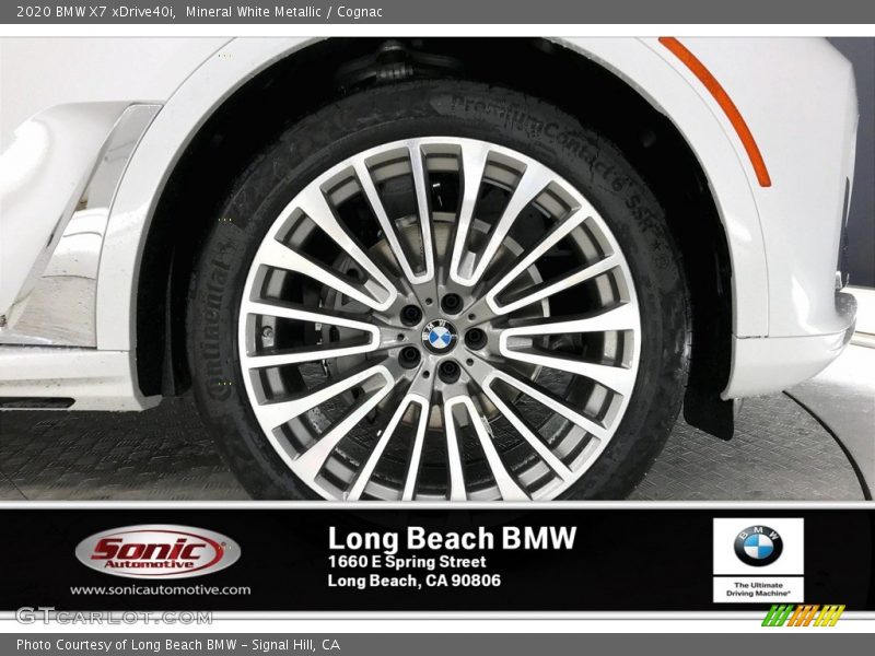 Mineral White Metallic / Cognac 2020 BMW X7 xDrive40i